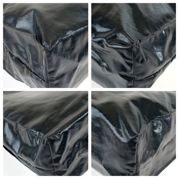 GUCCI Gucci Black Yellow Coated Canvas 575140 Tote Bag Business Men's - Picture 3 of 10